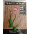 SPRO Trout Master Tungsten Micro Jigs UV Green nr 4 waga: 0,9 g.