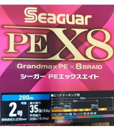 Seaguar Grandmax PE X8 200m - 2.0 35lb